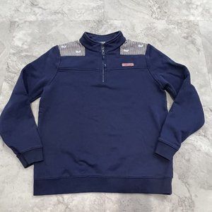 Girls Vineyard Vines Shep Shirt‎ Sweater Pullover Blue Solid Size XLarge 16